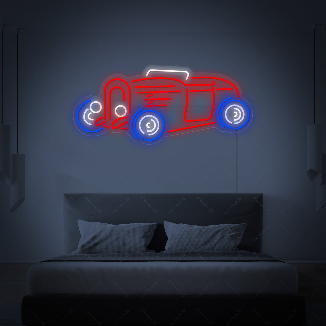 "Auto Hot Rod" Neonschrift