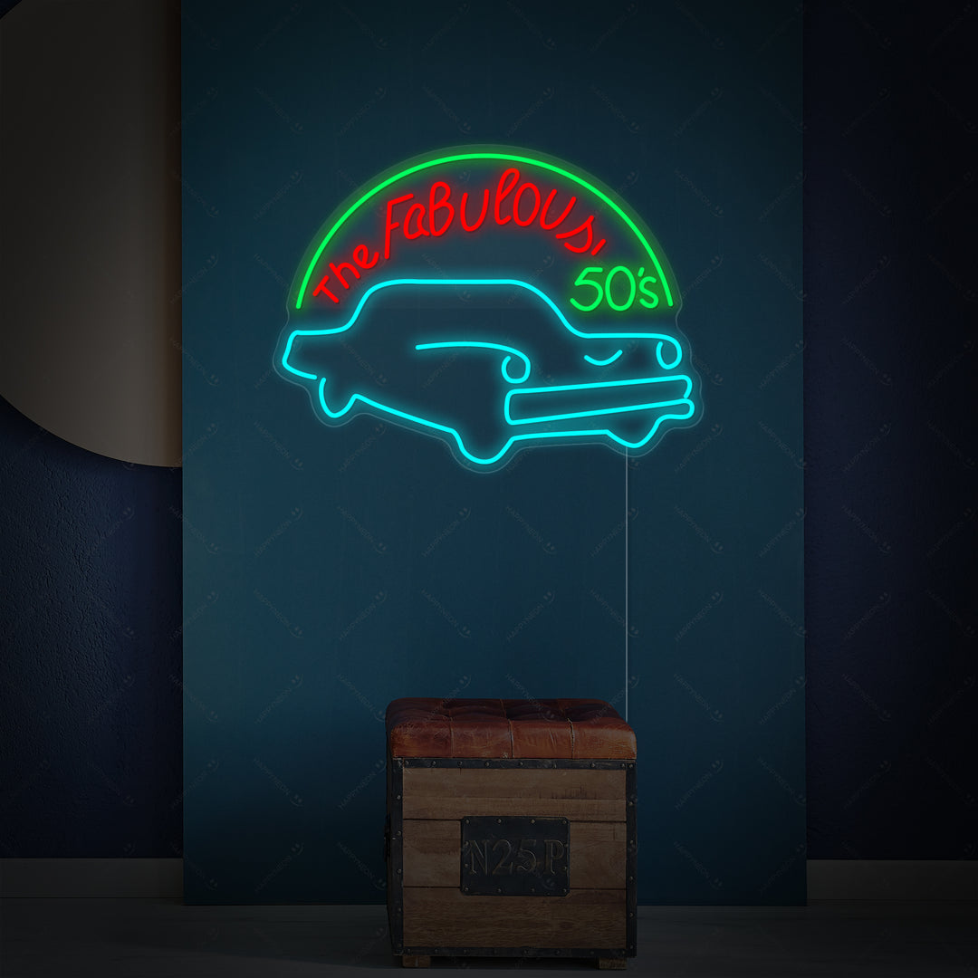 "Fabulous 50s" Neonschrift