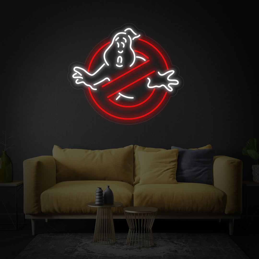 "Ghostbusters, Geister" Neonschrift