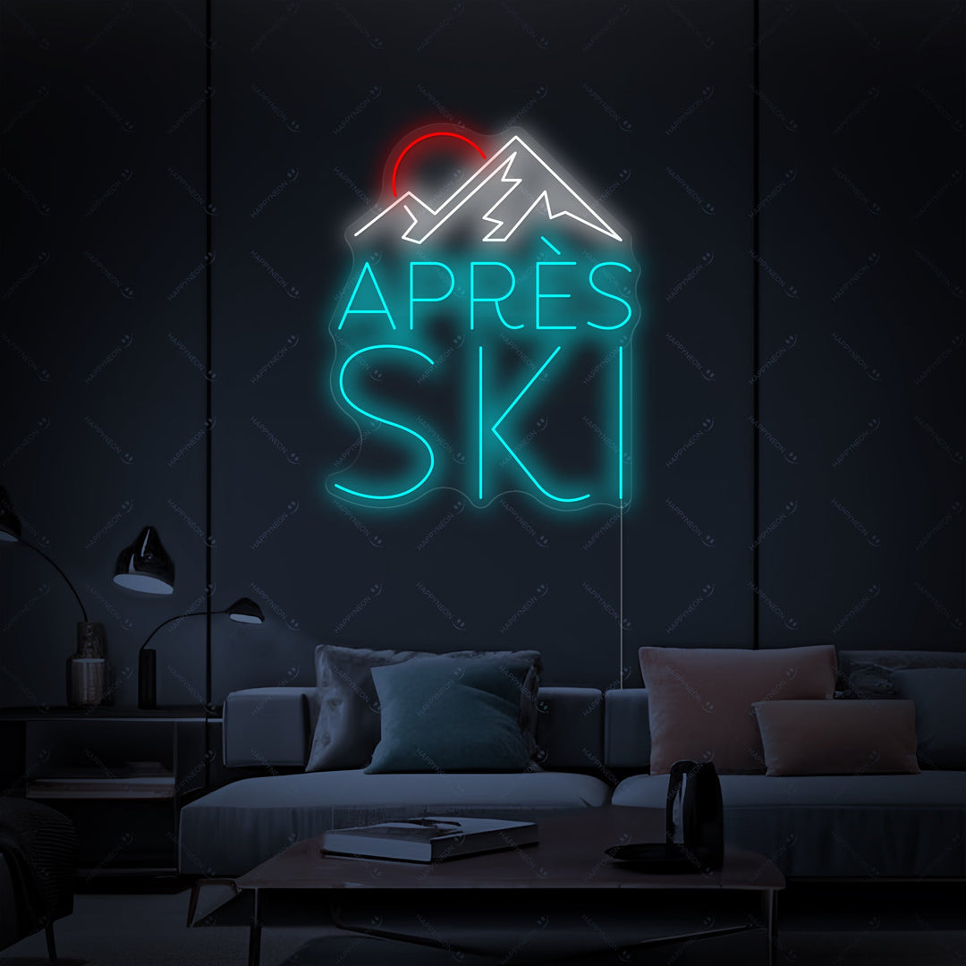 "Après Ski" Neonschild, Après Ski Leuchtreklame