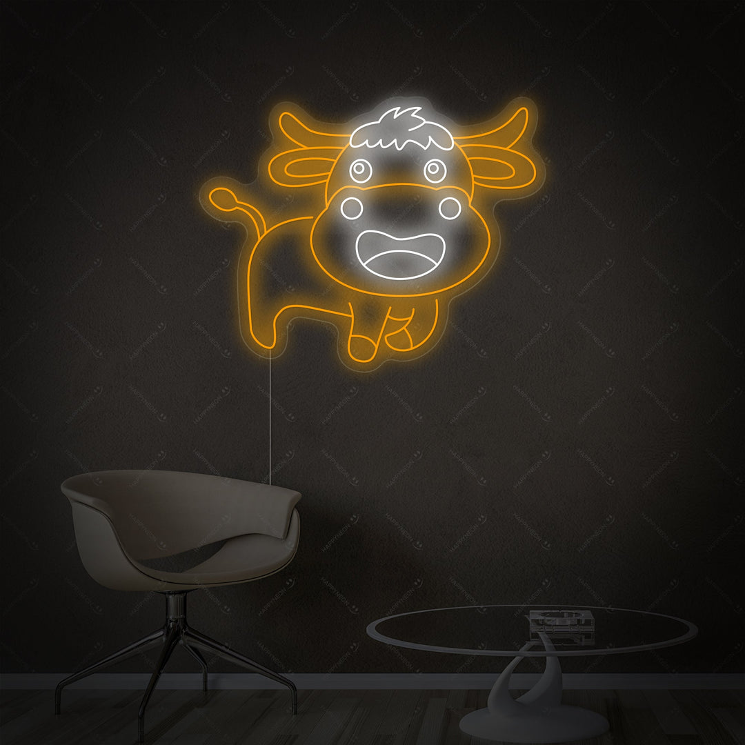 "Babykuh" Neonschild