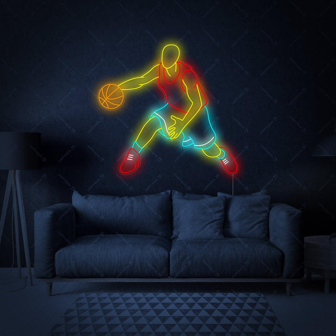 "Basketballspieler" Neonschild