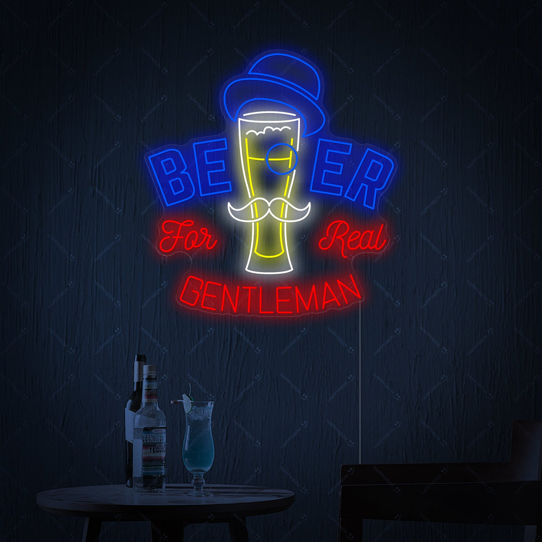 "Beer For Gentleman" Neonschild
