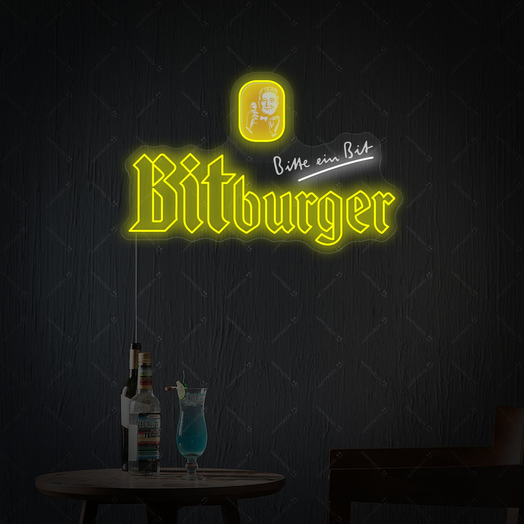 "Bitburger" Neonschild