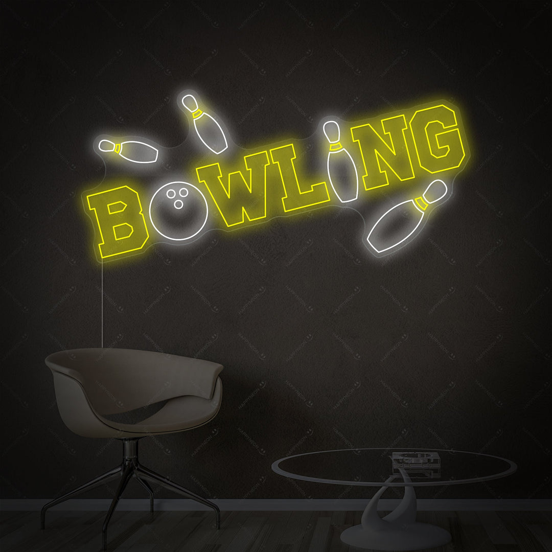 "Bowling" Neonschild