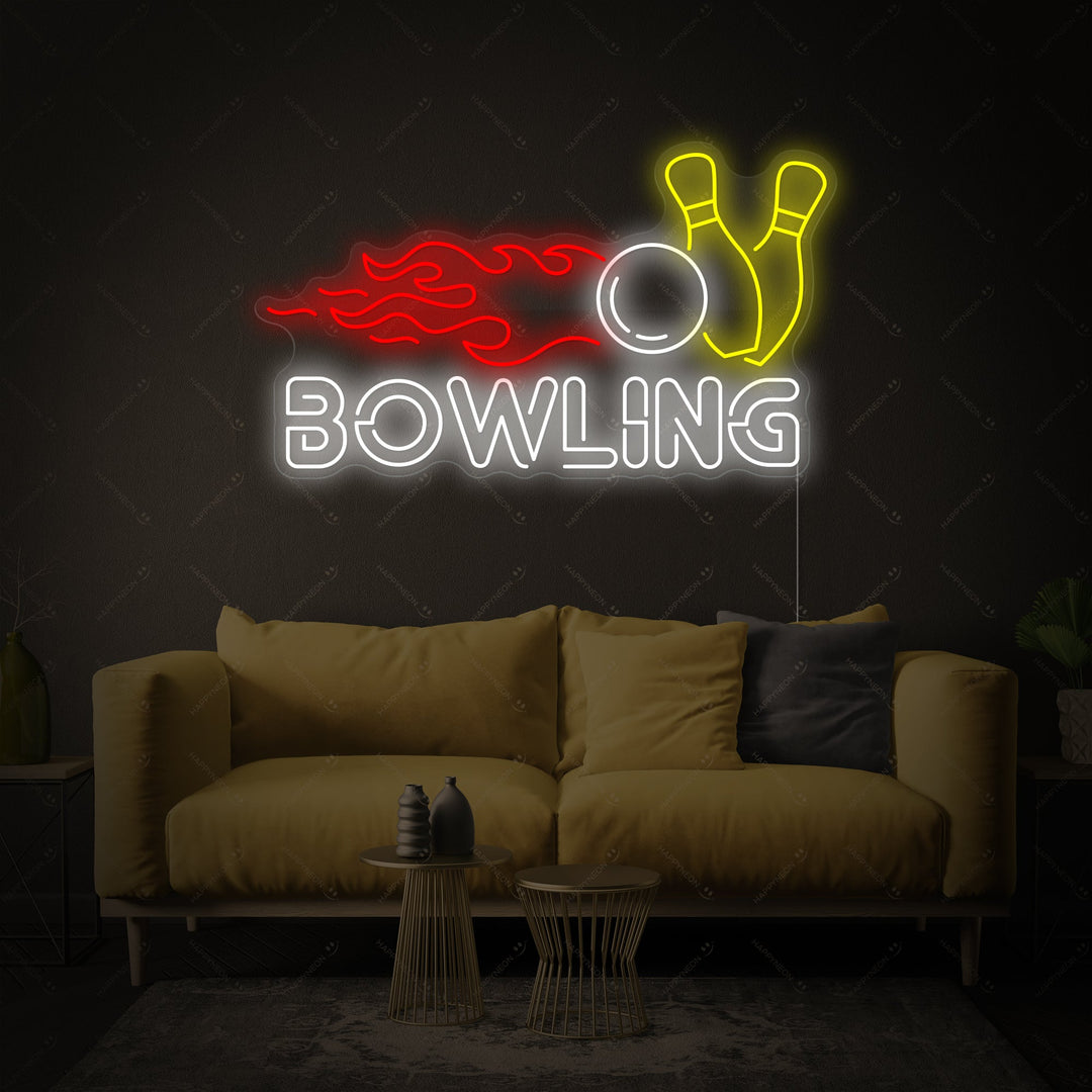 "Bowling" Neonschild