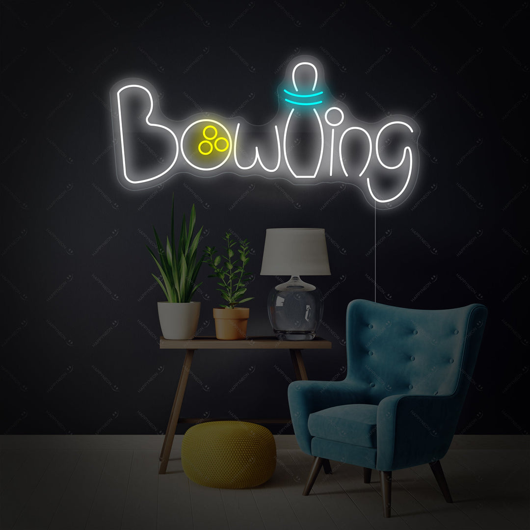 "Bowling" Neonschild