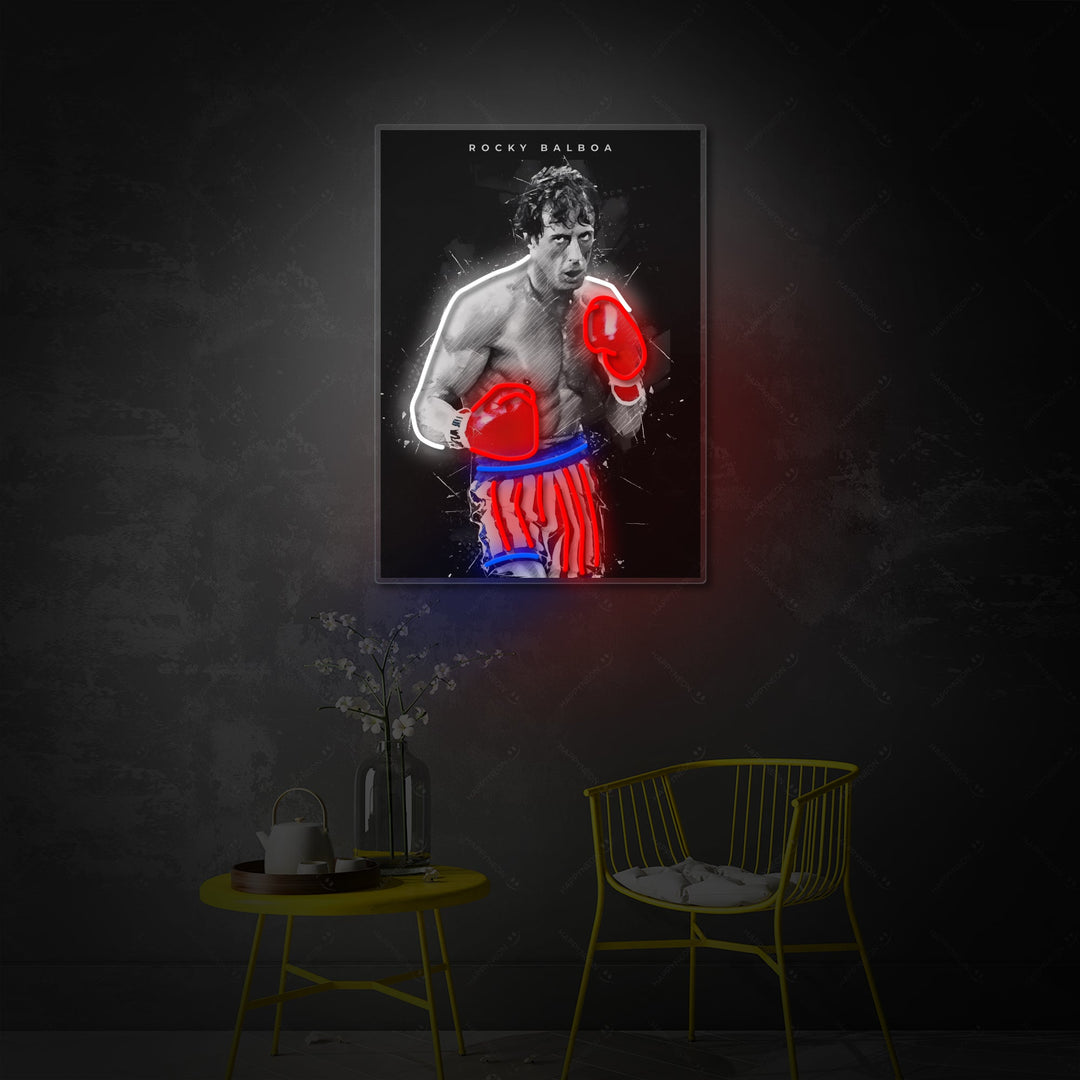 "Boxlegende" Neonschild