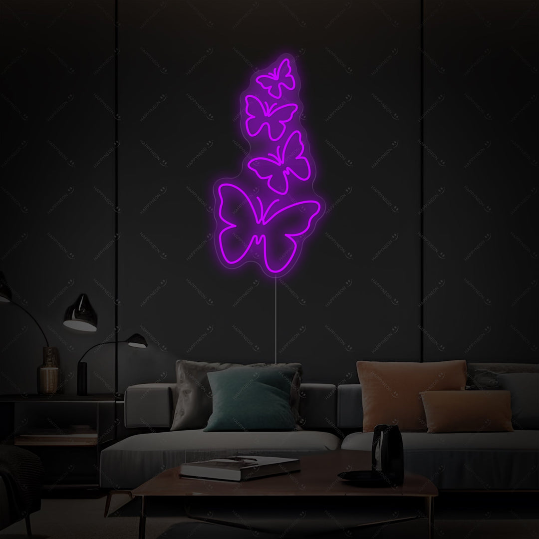 "Schmetterlinge" Neonschild
