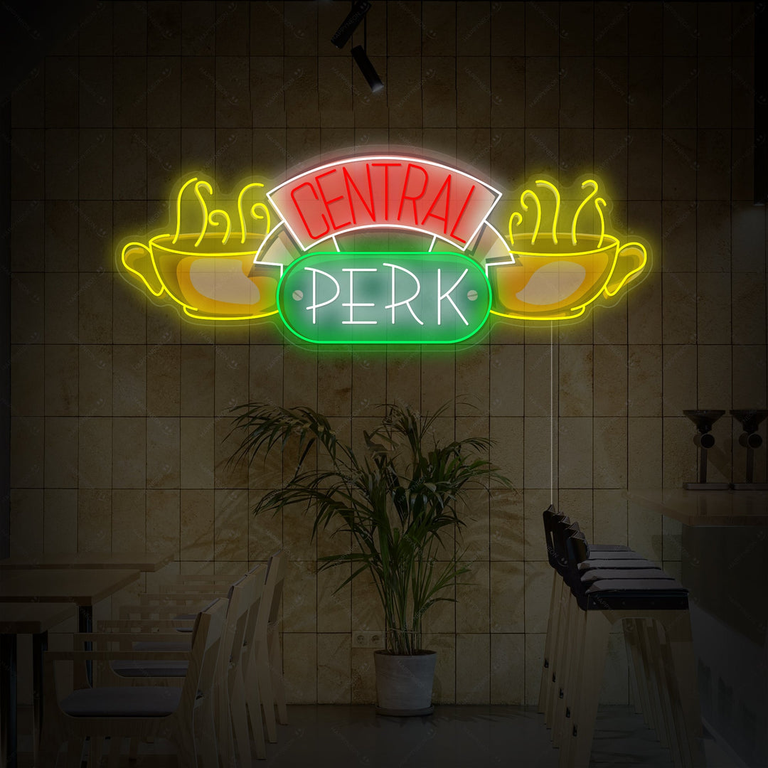 "Zentraler Perk" Neonschild