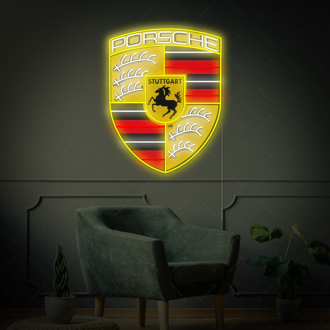 "Klassisches Pors-Logo" Neonschild