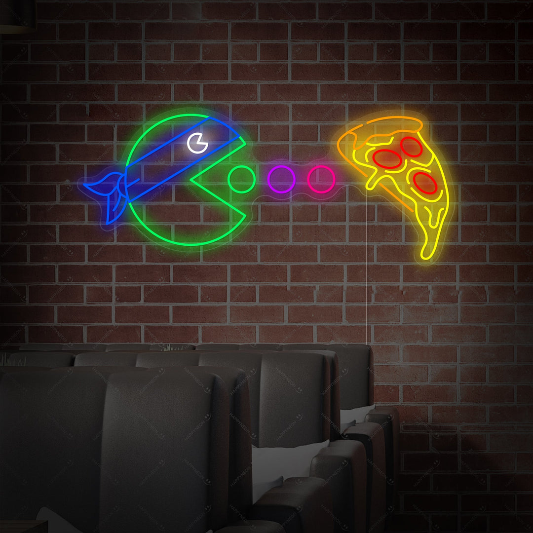 "Pizza essen" Neonschild