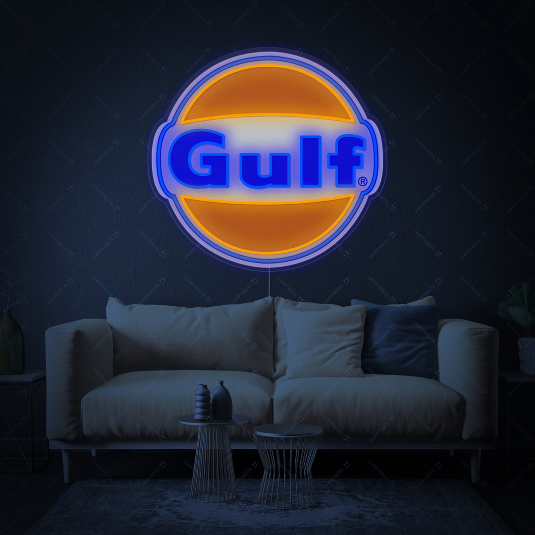 "Gulf" Neonschild