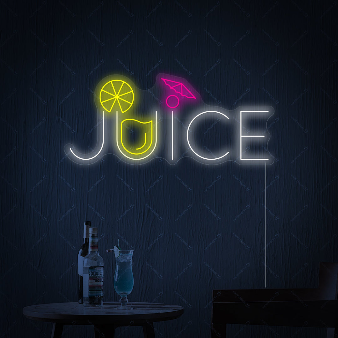"Juice" Neonschild
