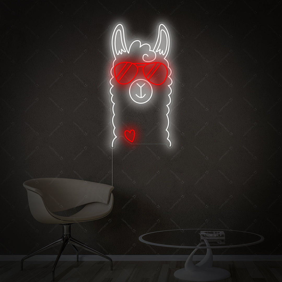 "Lama" Neonschild