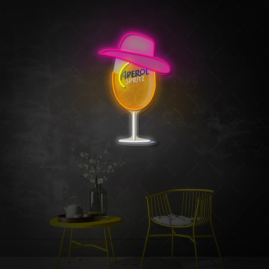 "Miss Aperol" Neonschild