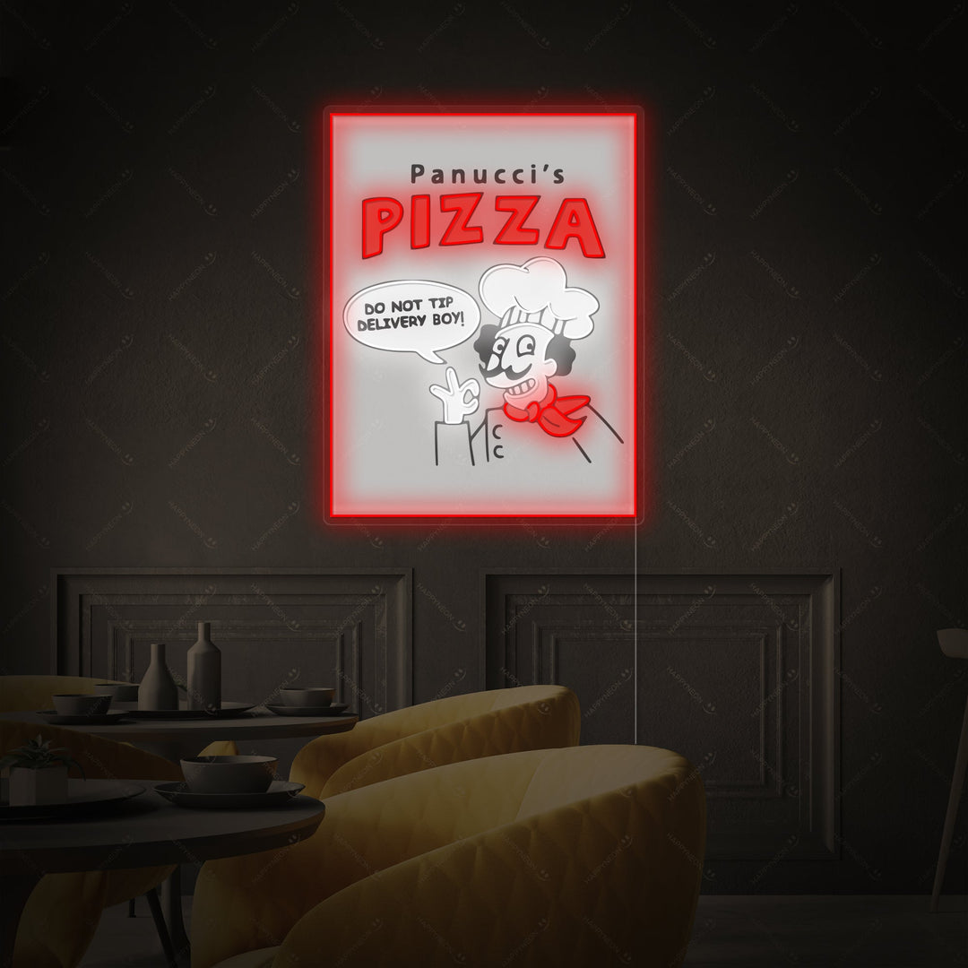 "Panucci's Pizza" Neonschild
