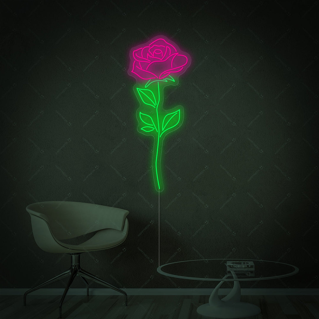 "Rosa Rose" Neonschild