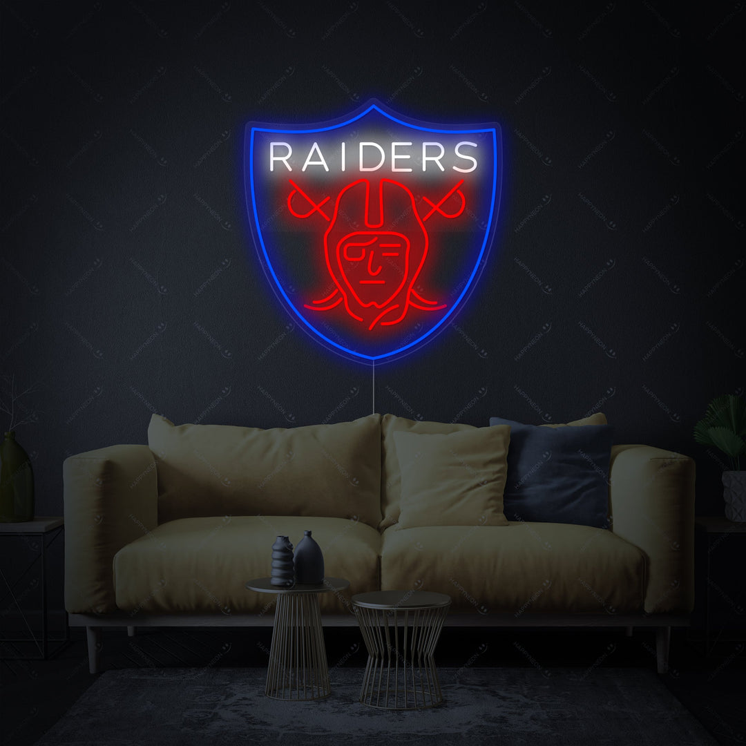 "Raiders" Neonschild