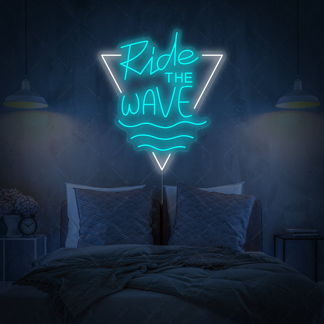 "Ride The Wave" Neonschild