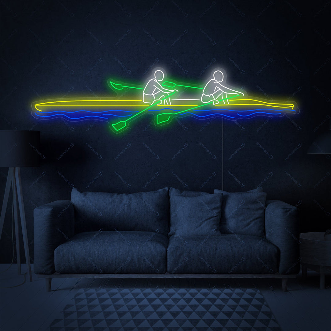 "Ruderboot" Neonschild