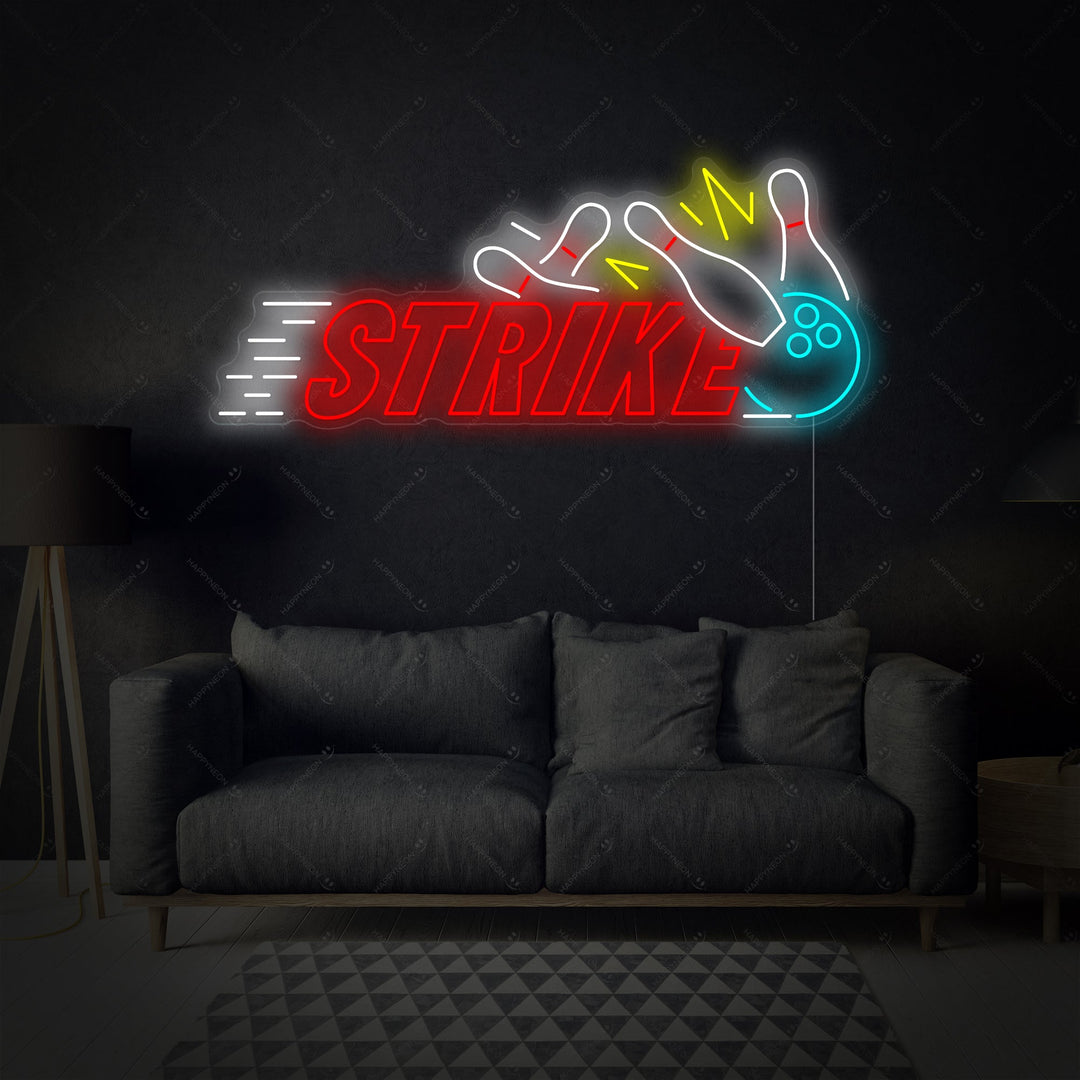 "Strike Bowling" Neonschild