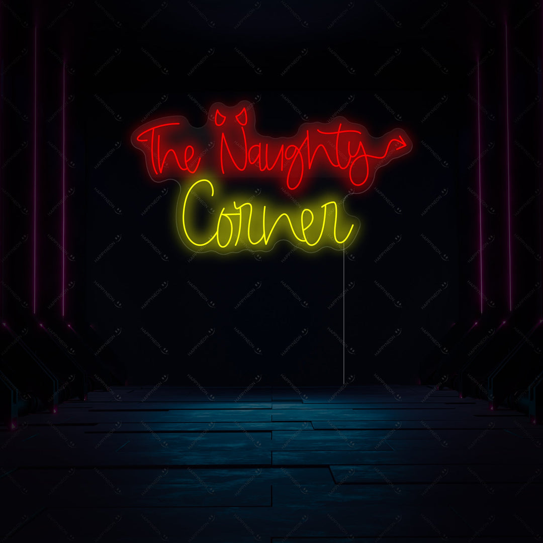 "The Naughty Corner" Neonschild