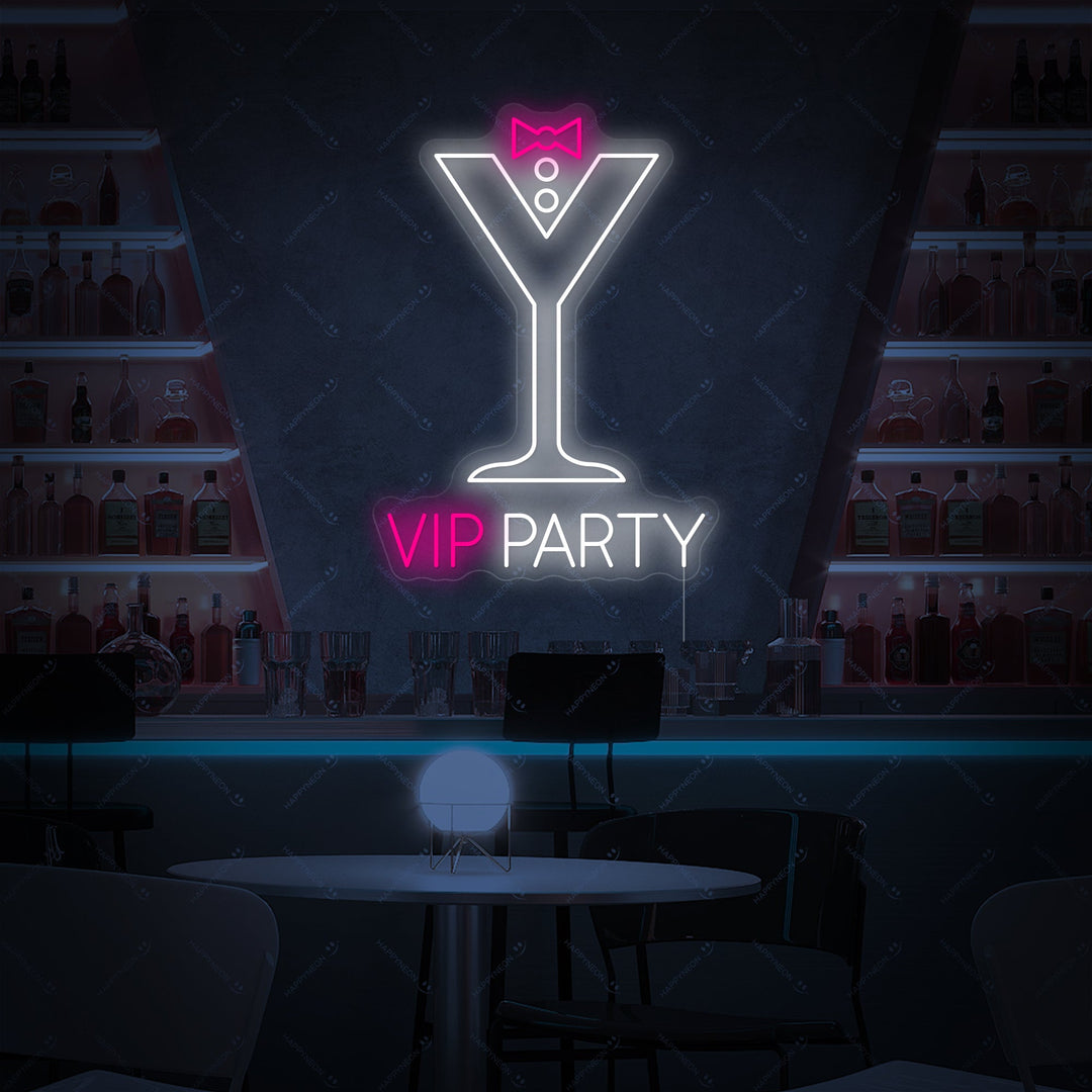 "Vip Party" Neonschild