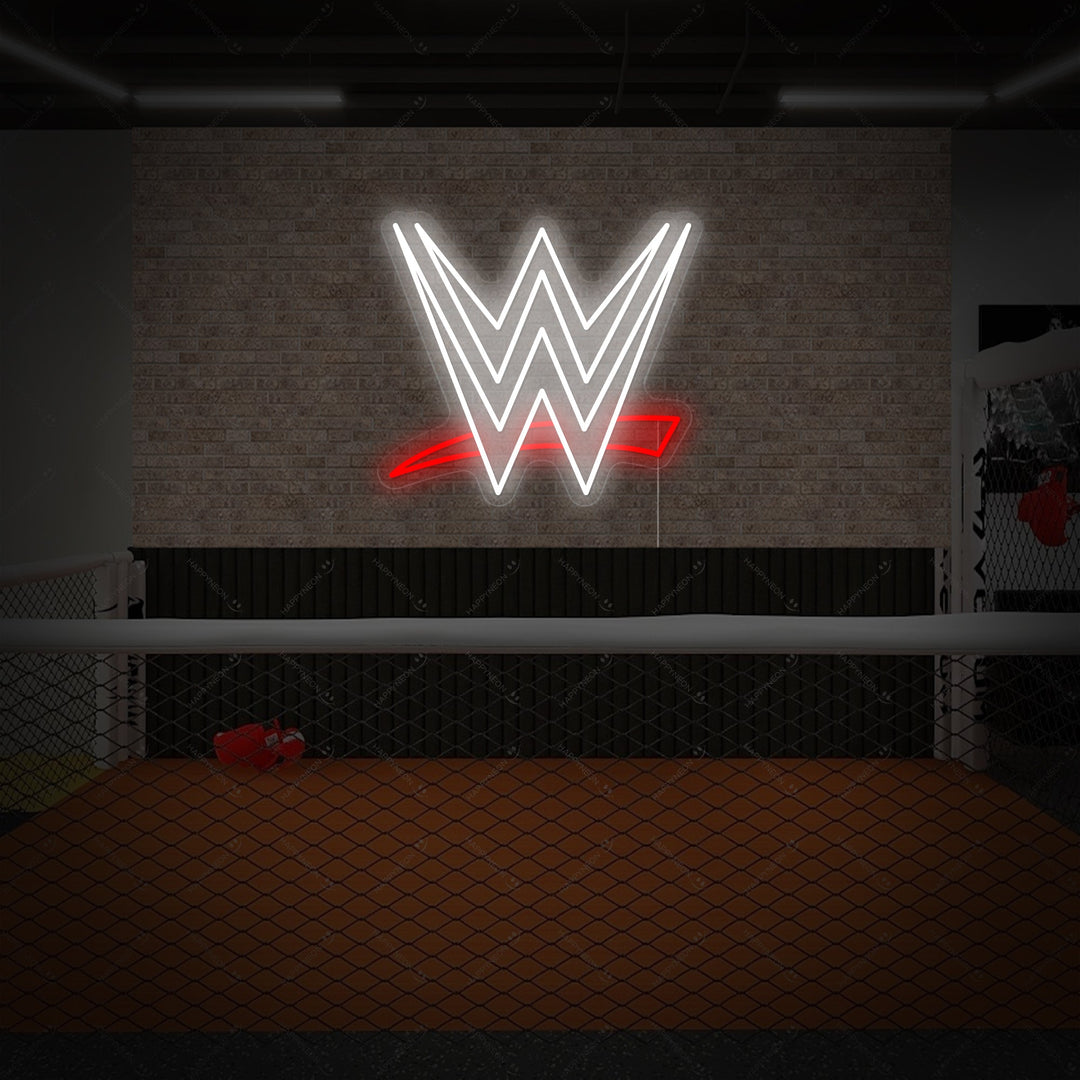 "Wwe" Neonschild, Gym Leuchtreklame, Gym Deko
