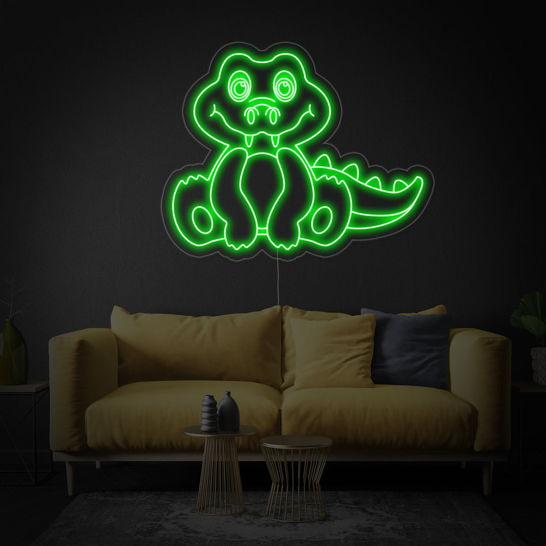 "Alligator" Neonschrift