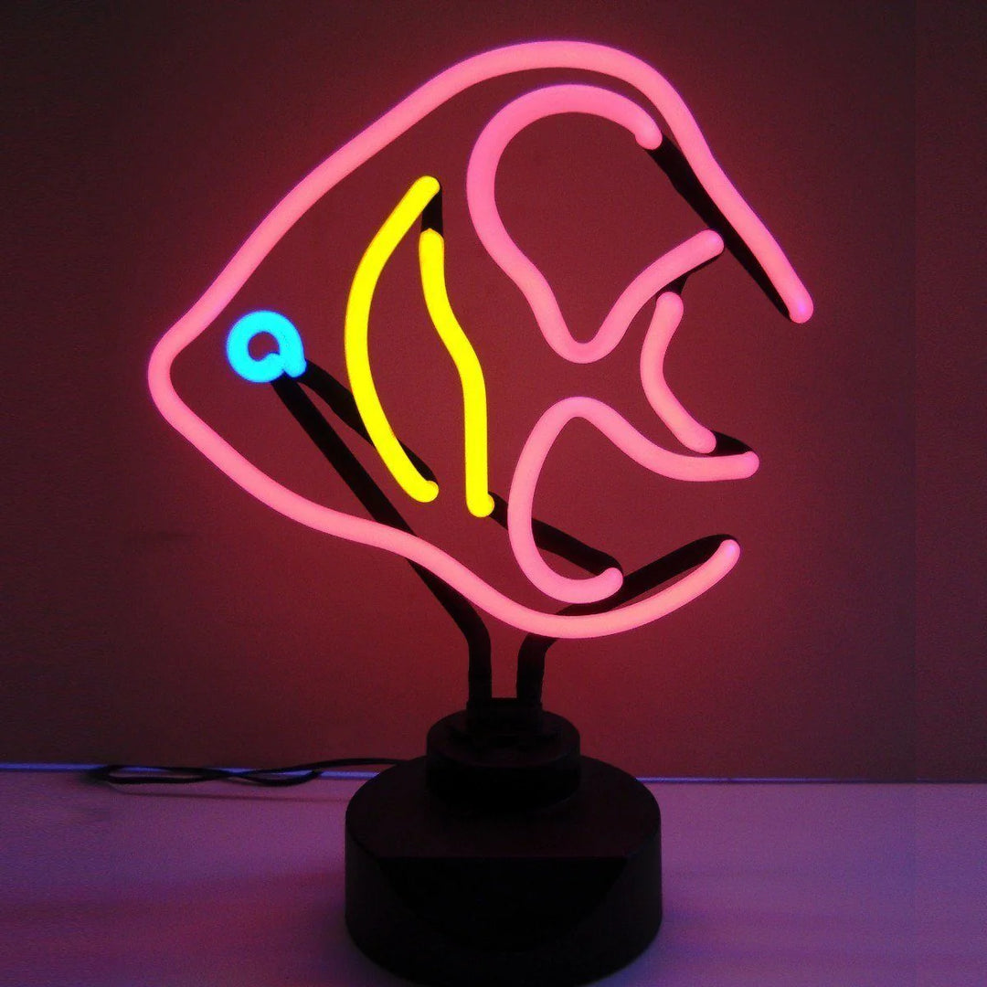 "Skalarfisch Tisch-Neonschild, Glas-Neonschild" Neonschrift