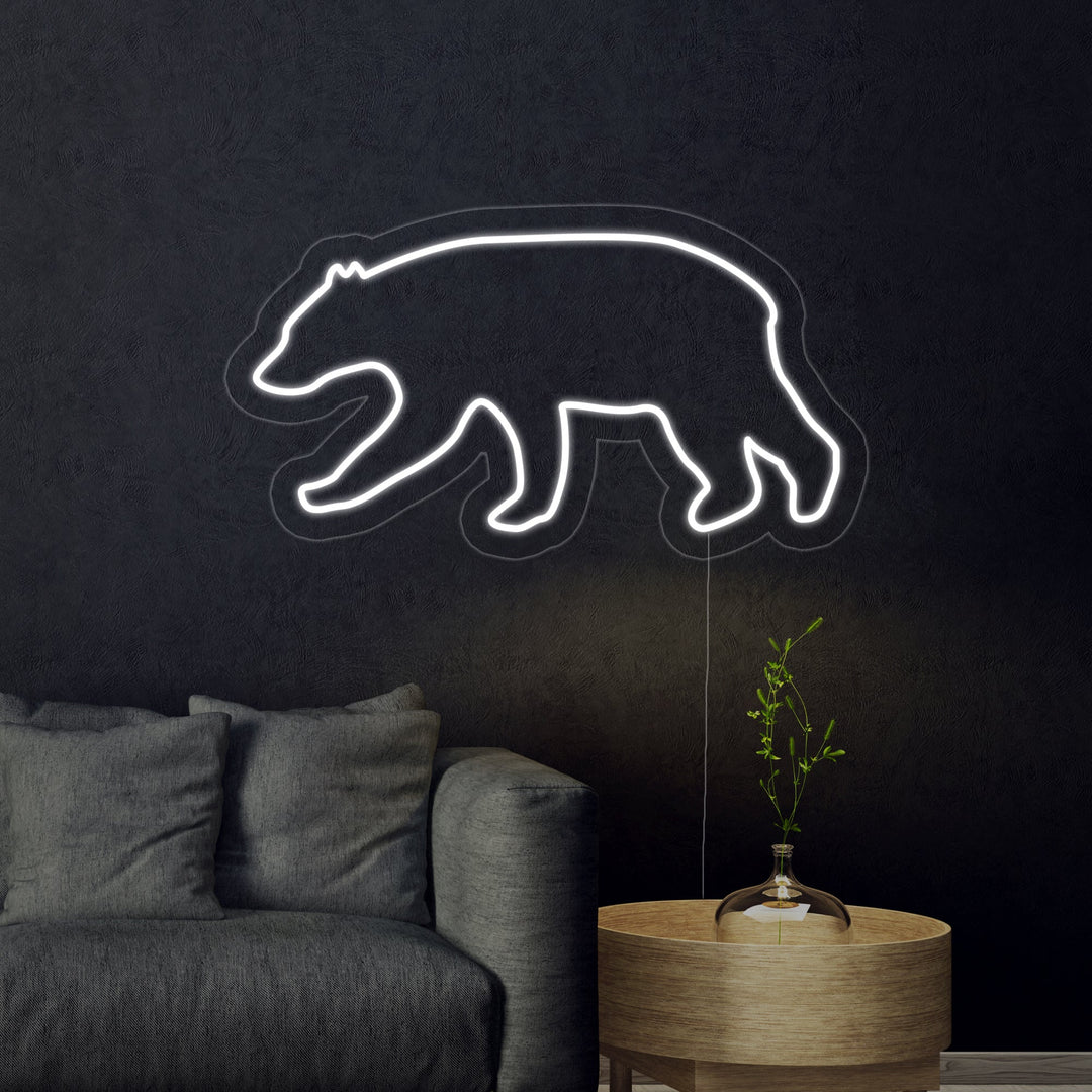 "Bär" Neonschrift