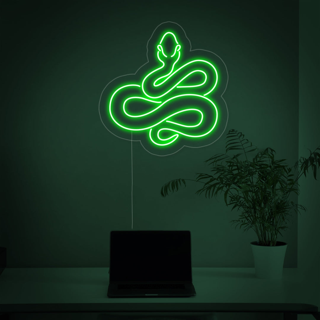 "Schlange" Neonschrift