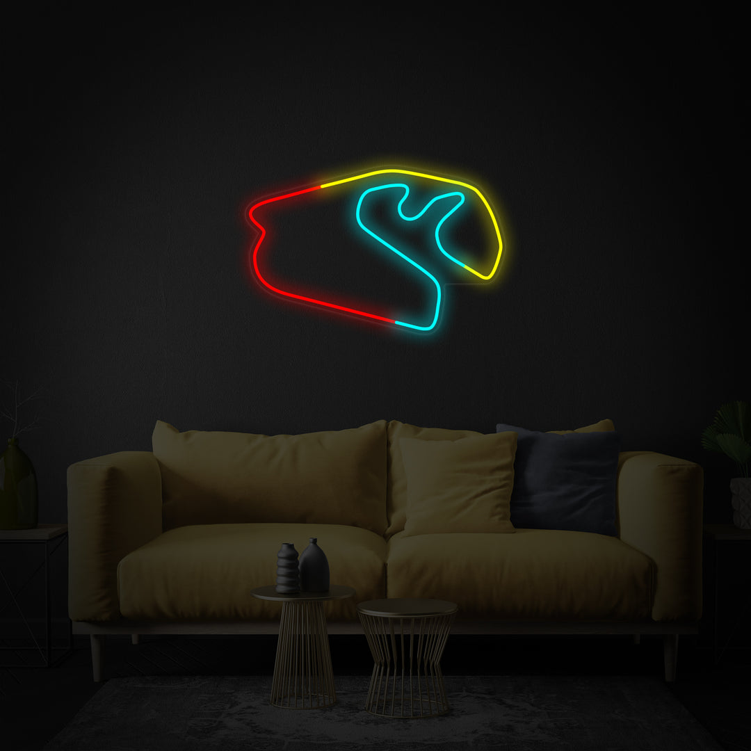 "Brasilianisches F1-Rennen" Neonschrift