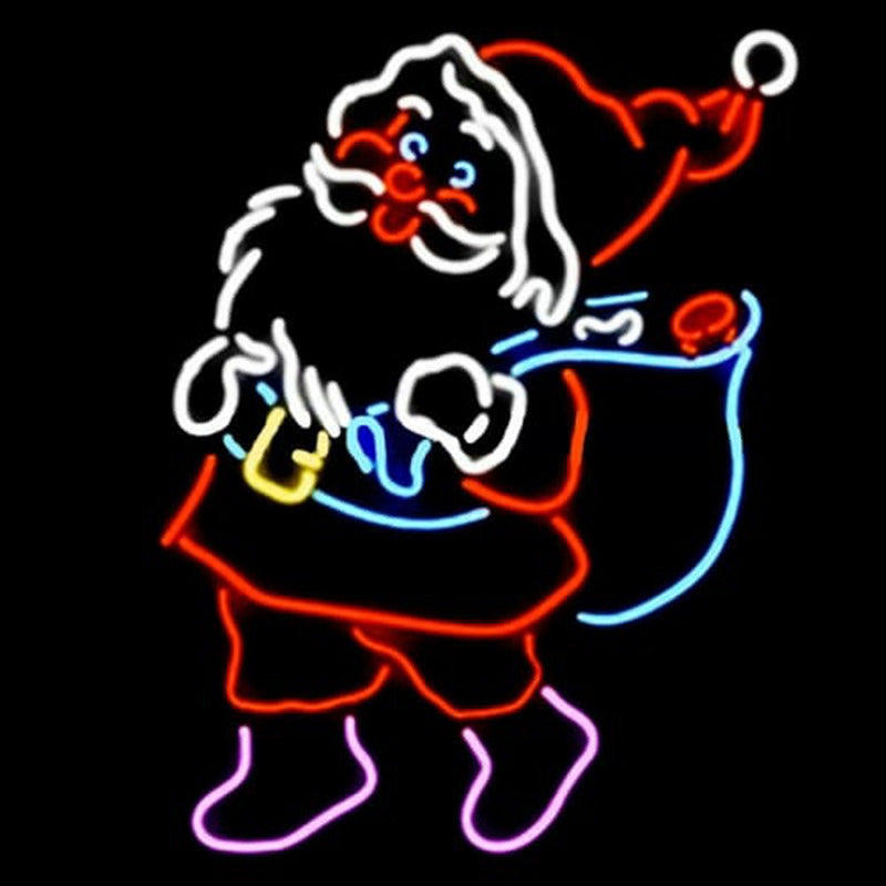 "Weihnachten Sant" Neonschrift
