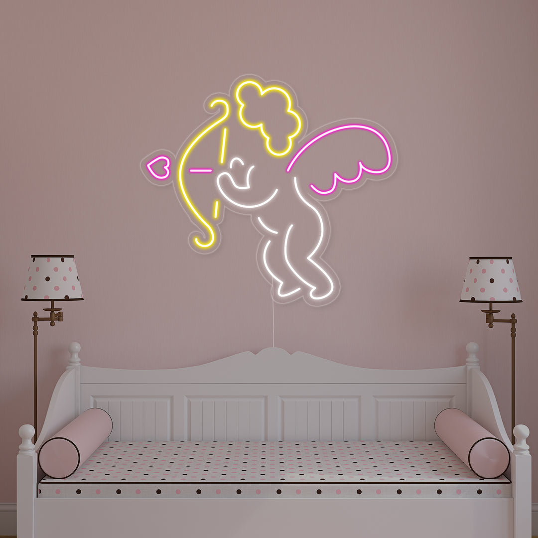 "Amor" Neonschrift