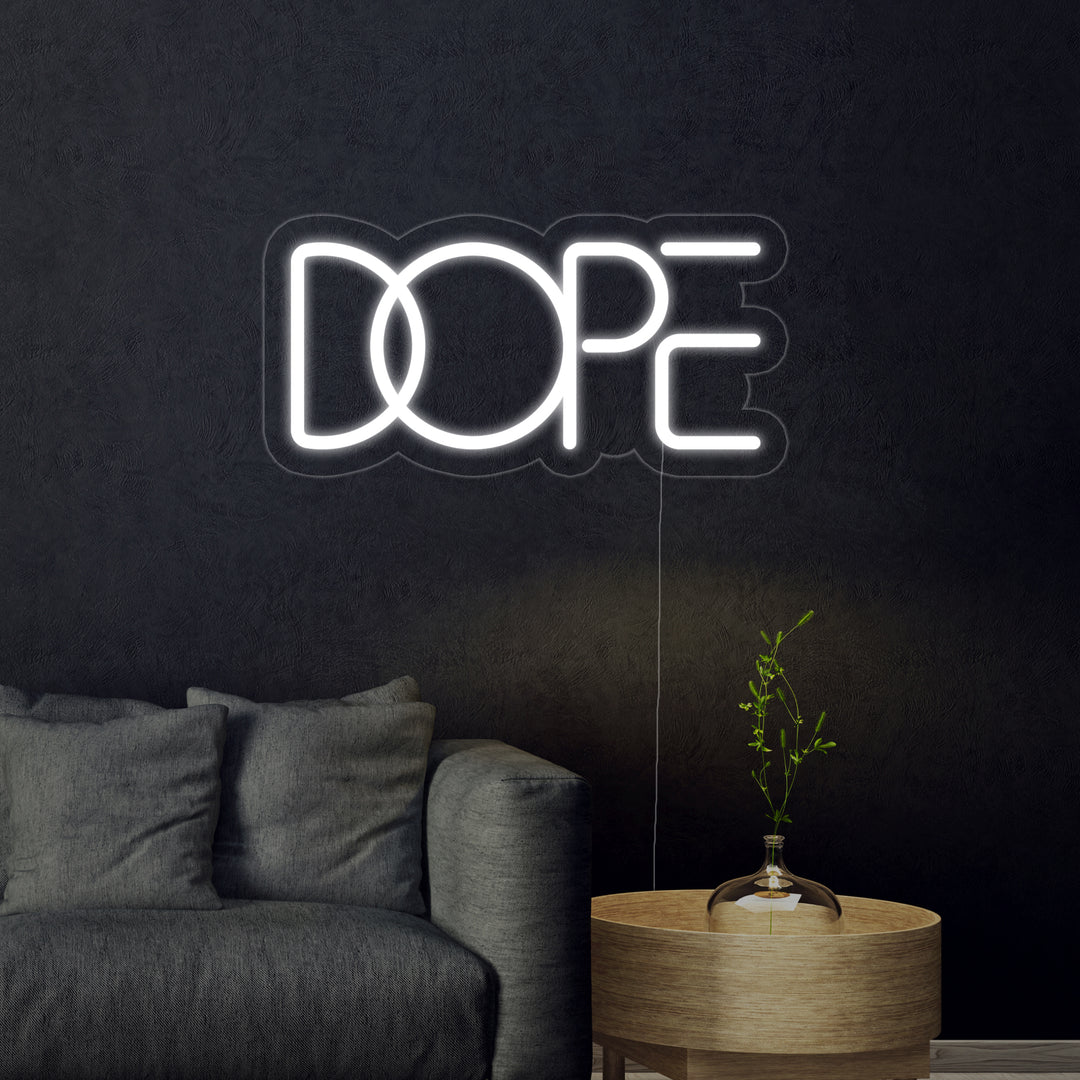 "DOPE" Neonschrift