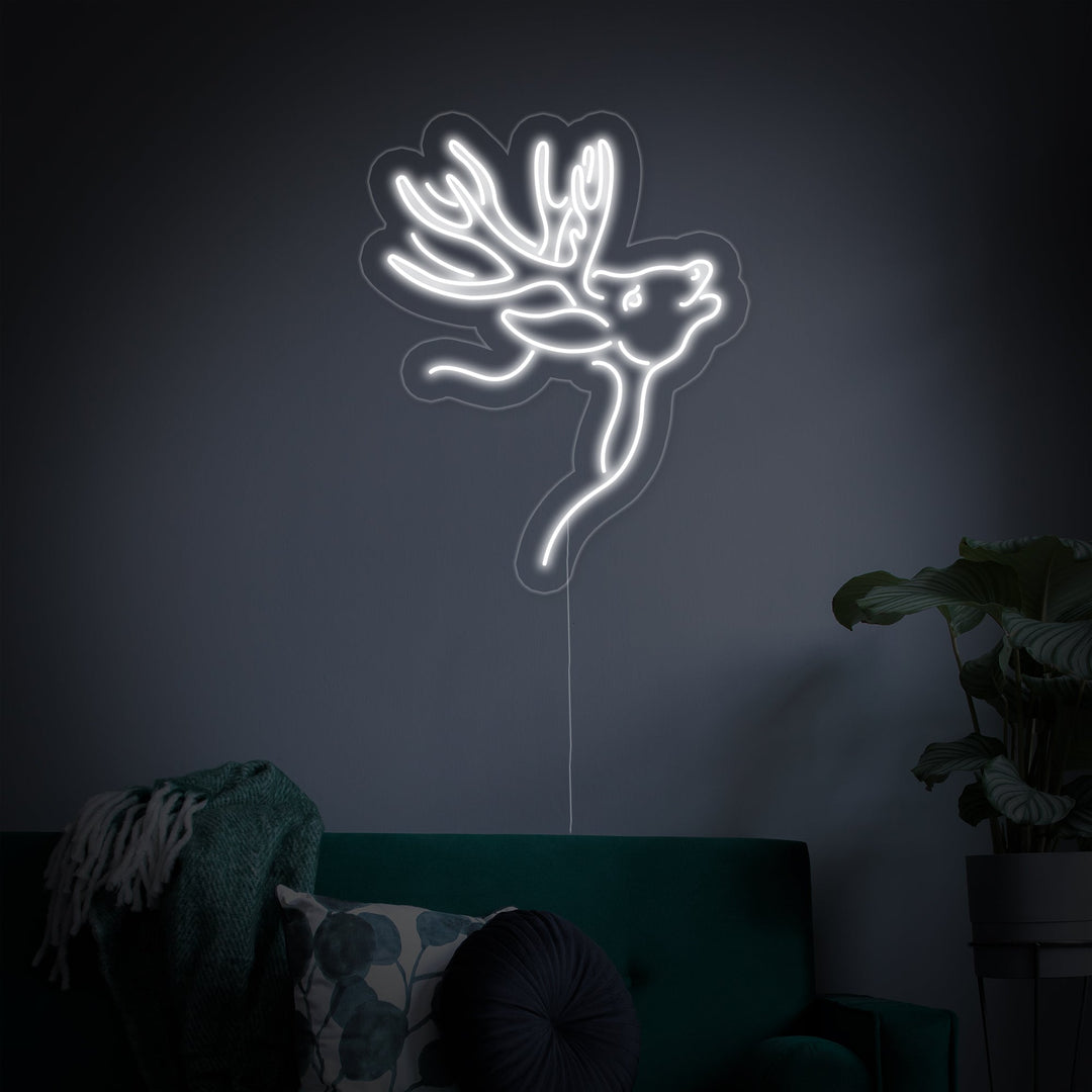 "Hirsch" Neonschrift