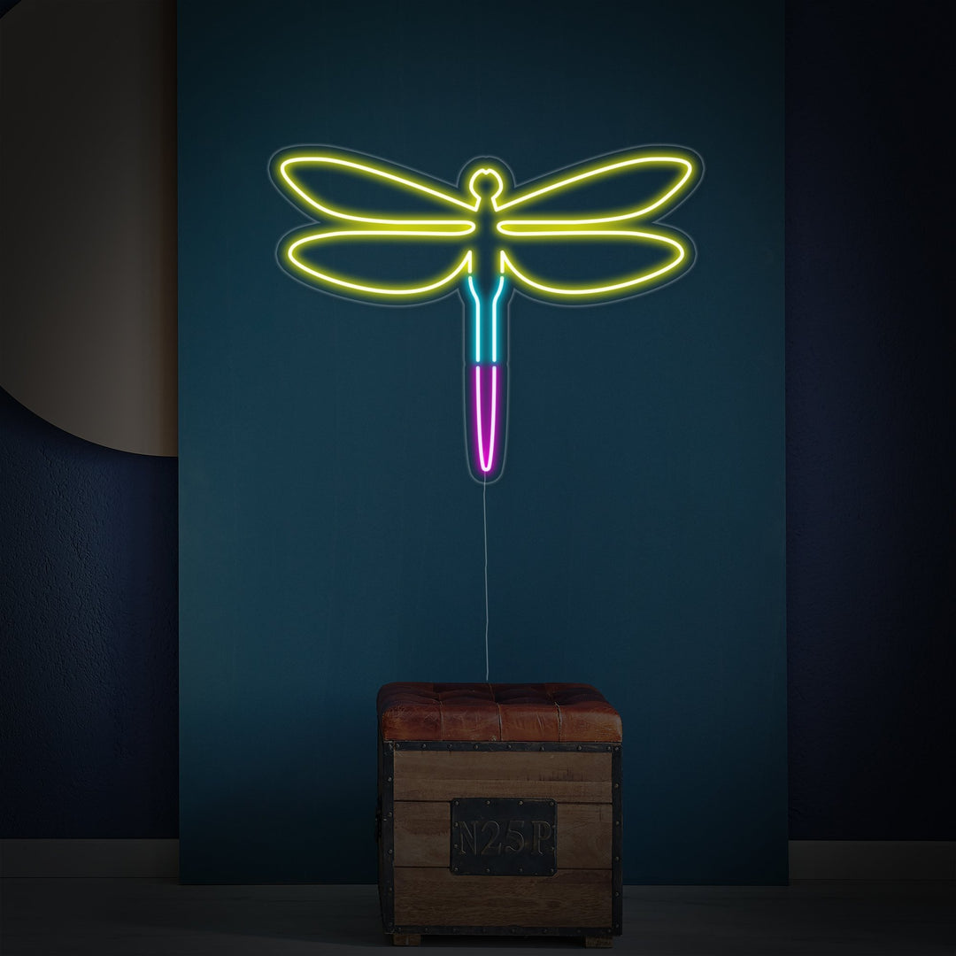 "Libelle" Neonschrift