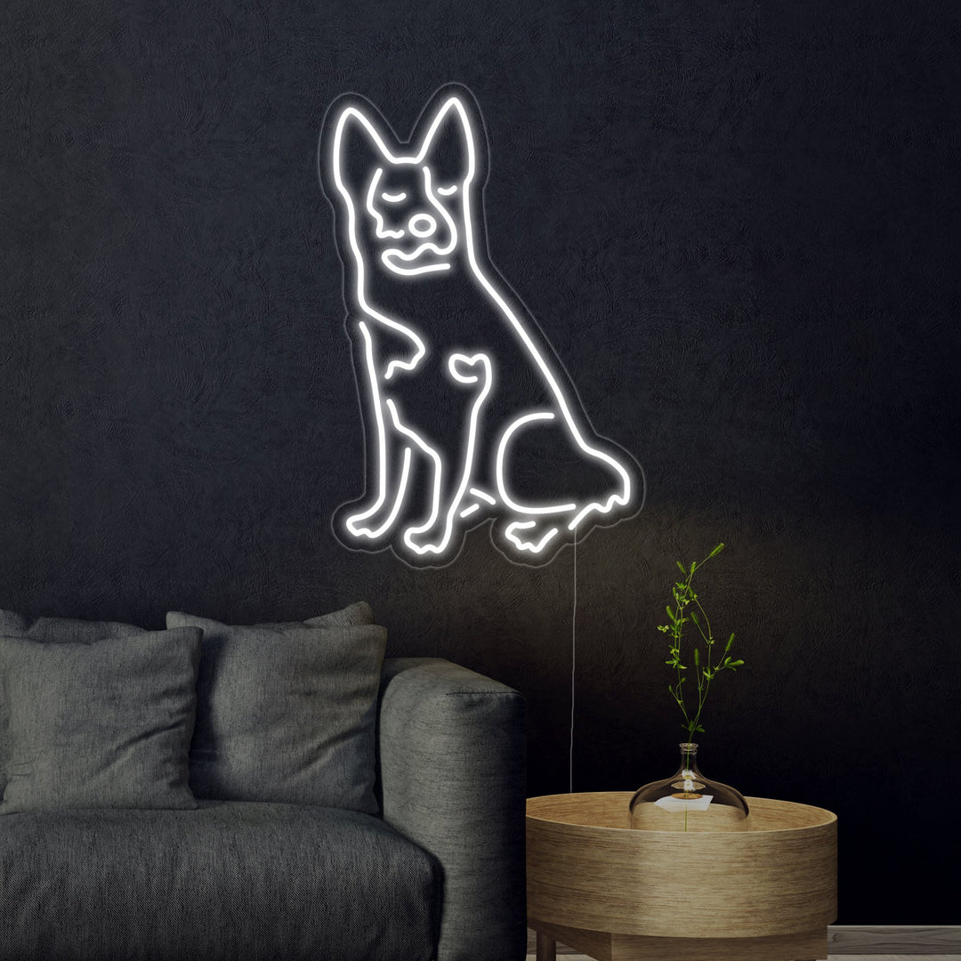 "Viehtreiber Hund" Neonschrift