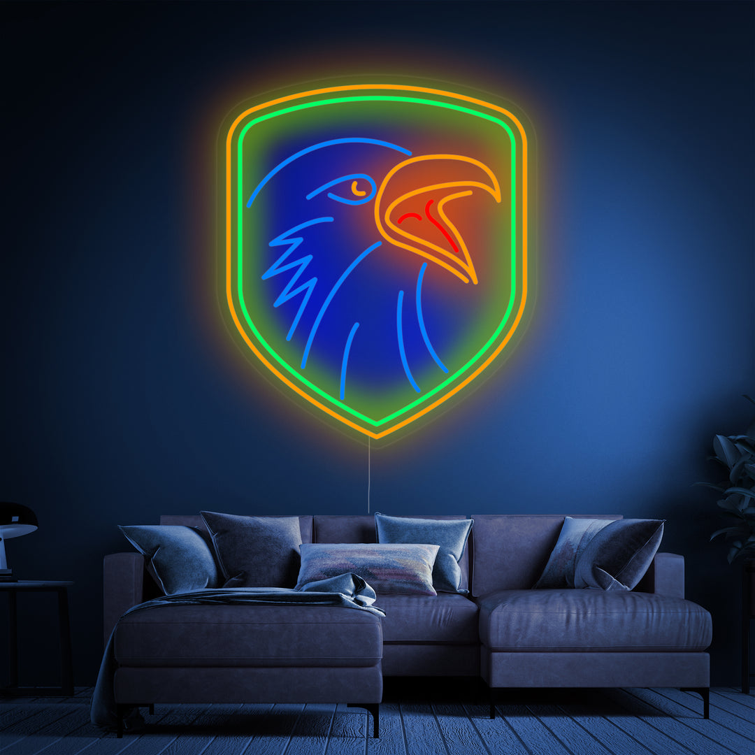"Adler Mit Schilf" Neonschrift