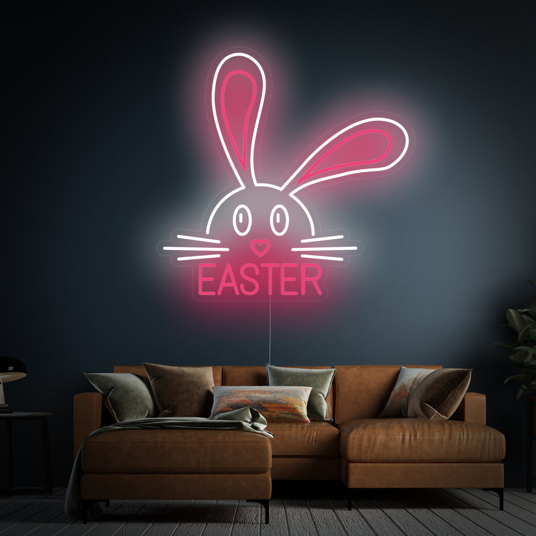 "Osterhase Kaninchen Tier" Neonschrift