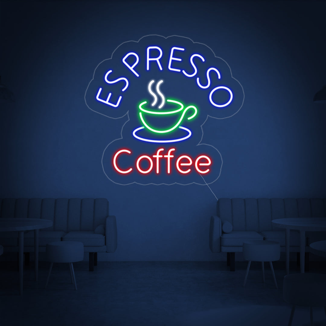 "Espresso Coffee" Neonschrift