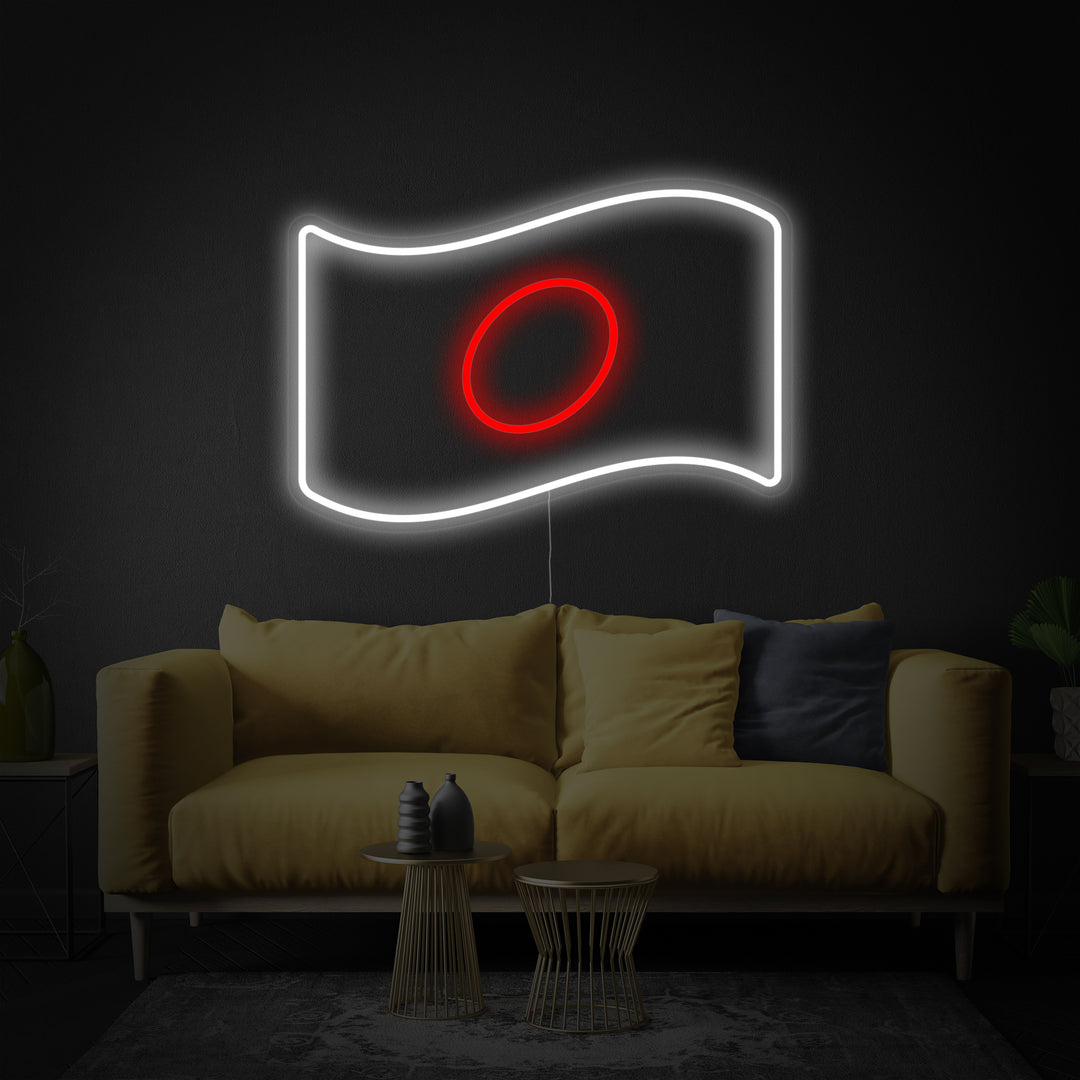 "Flagge Von Japan" Neonschrift