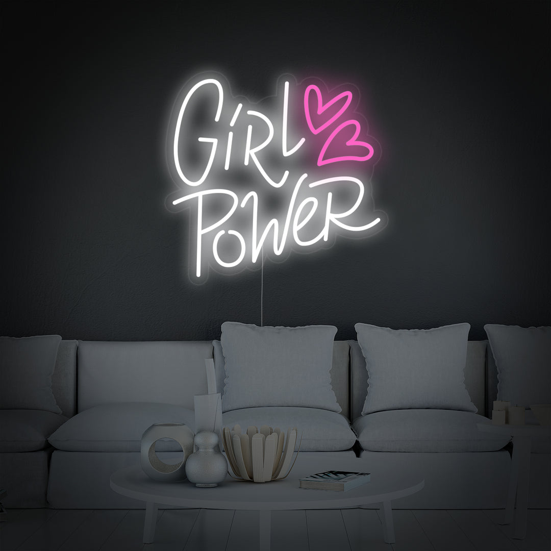 "Girl Power" Neonschrift