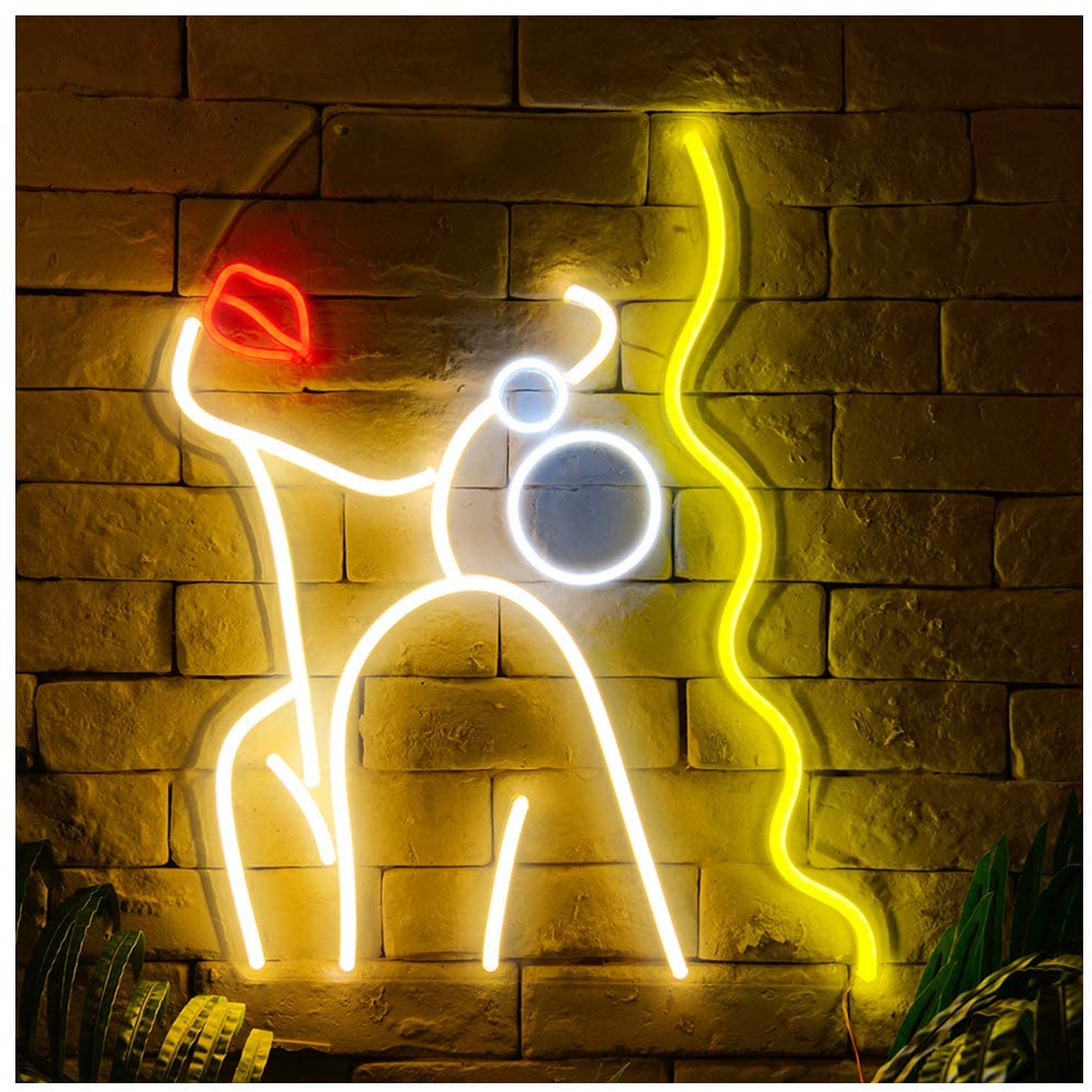 "Anmutige Dame" Neonschrift