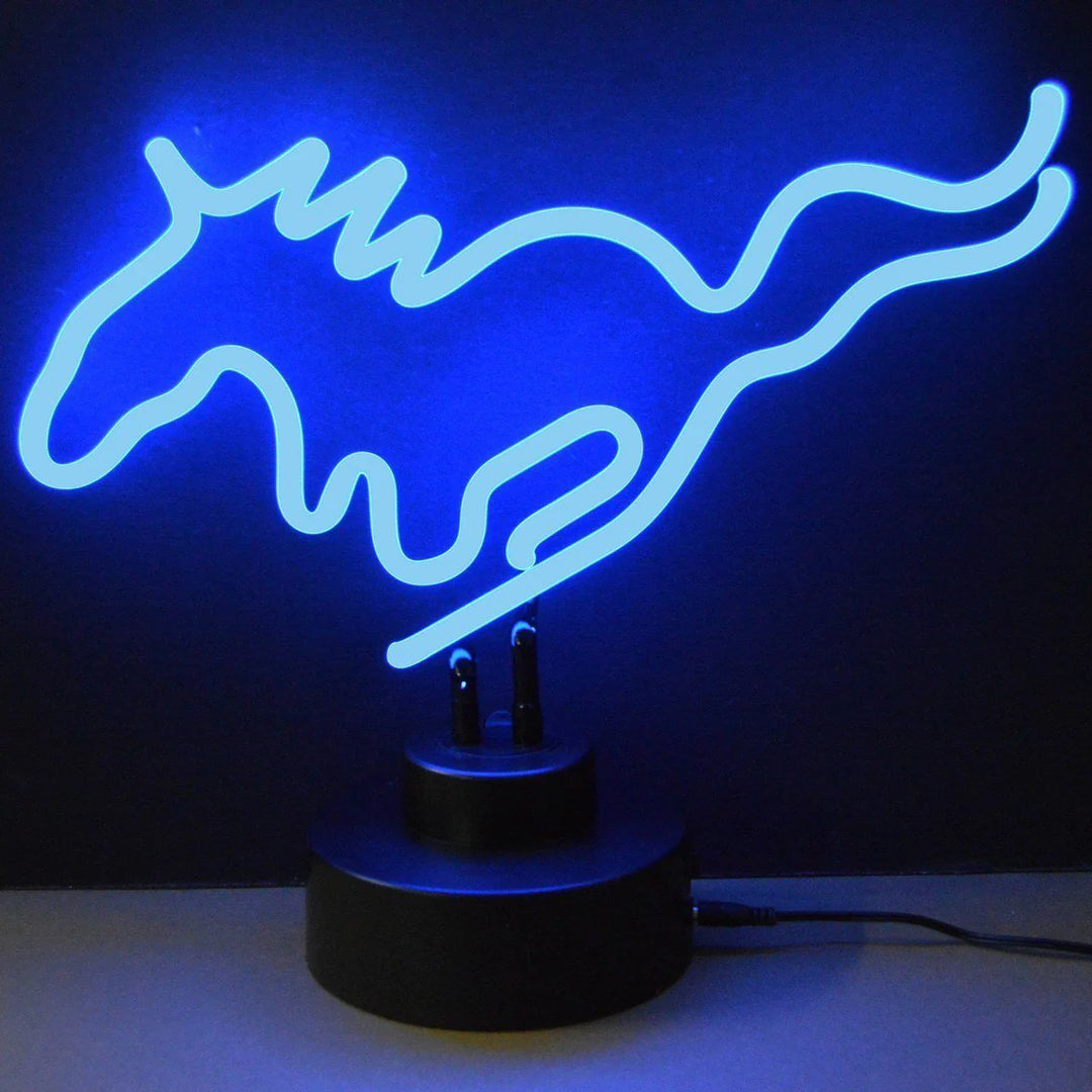"Pferde Tisch-Neonschild, Glas-Neonschild" Neonschrift