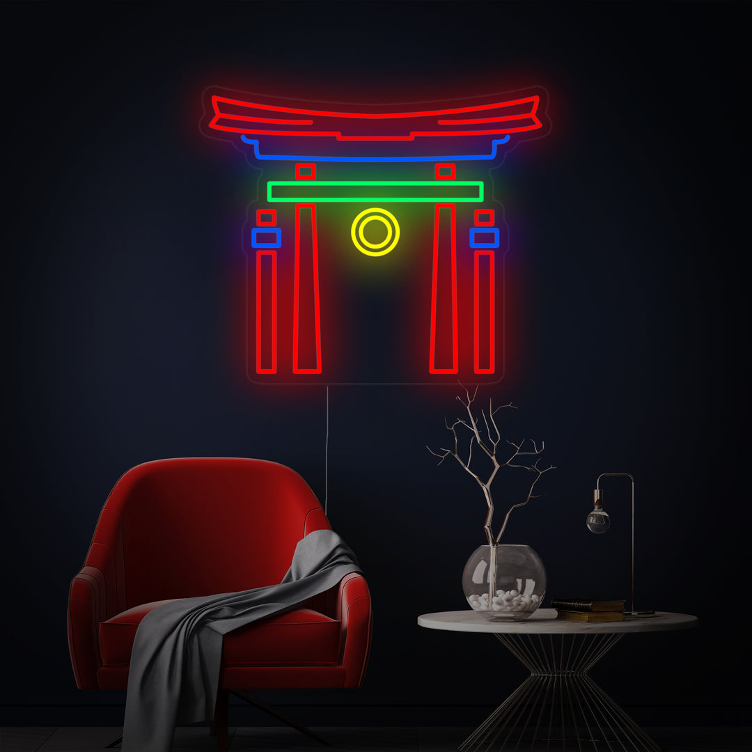 "Japanisches Torii-Tor" Neonschrift