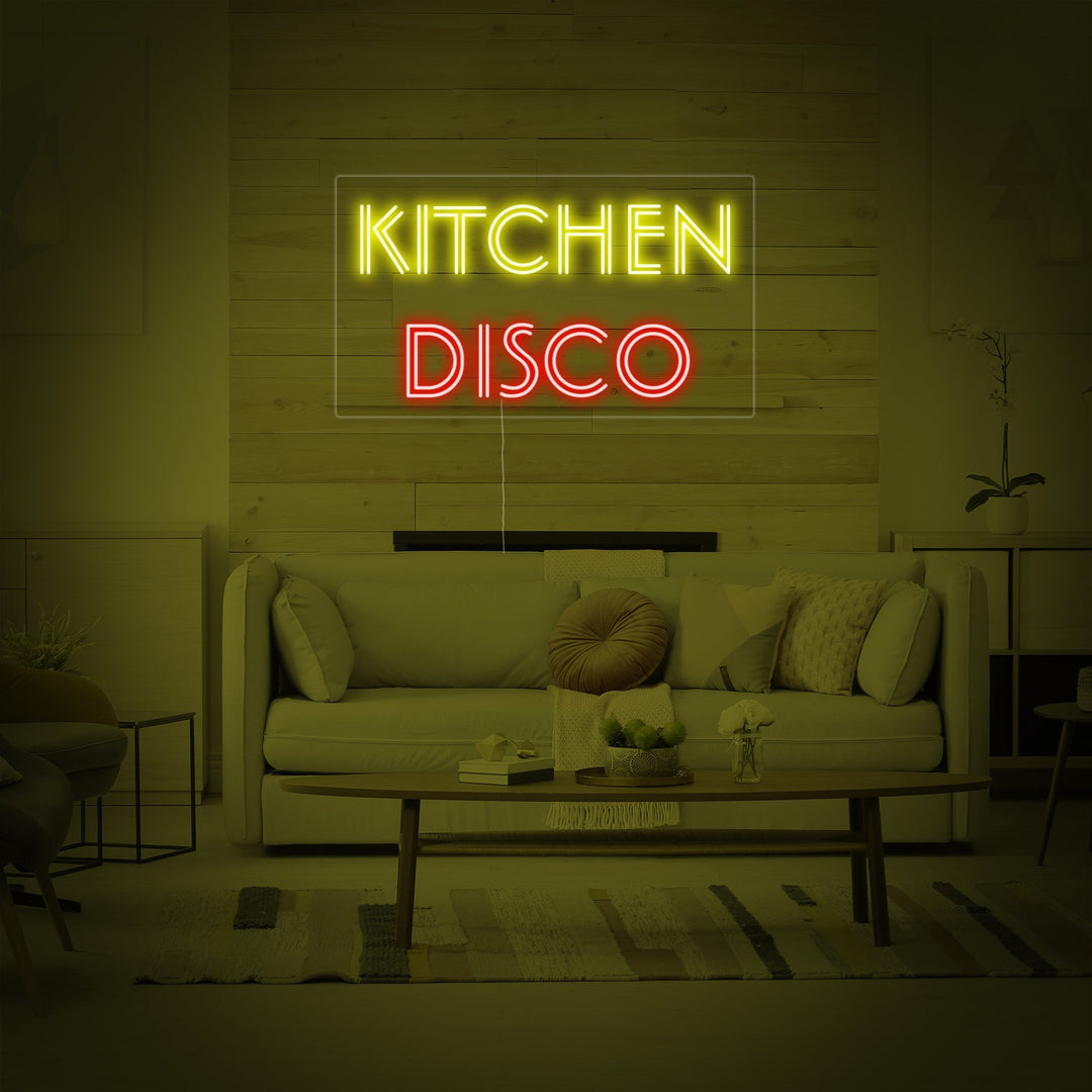 "Kitchen DISCO" Neonschrift