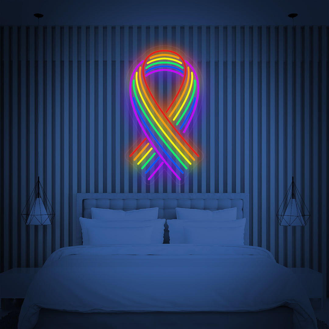 "Regenbogenflagge Lgbt-Stolz Einzigartig, Band" Neonschrift